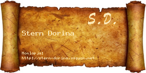 Stern Dorina névjegykártya